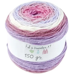 Pelote de laine acrylique ton rose 150g < Gifi Best