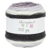 Pelote de laine toupie ton gris 510m