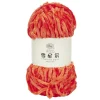 Pelote fil à tricoter 110m chenille rouge 100gr < Gifi Discount