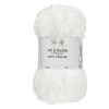 Pelote fil à tricoter 110m chenille blanc 100gr < Gifi Discount