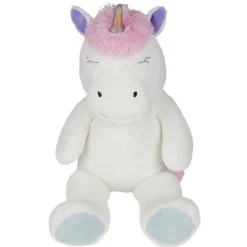 Peluche licorne blanc XL 40x30xH100cm < Gifi Outlet