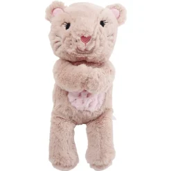 Peluche lion polyester H.22.5 cm (2 modèles)