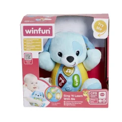 Peluche ourson lumineux et sonore 19,5x12xH16cm