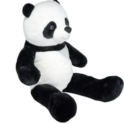 Peluche panda géant XXL polyester noir et blanc 40x30xH100cm < Gifi Online