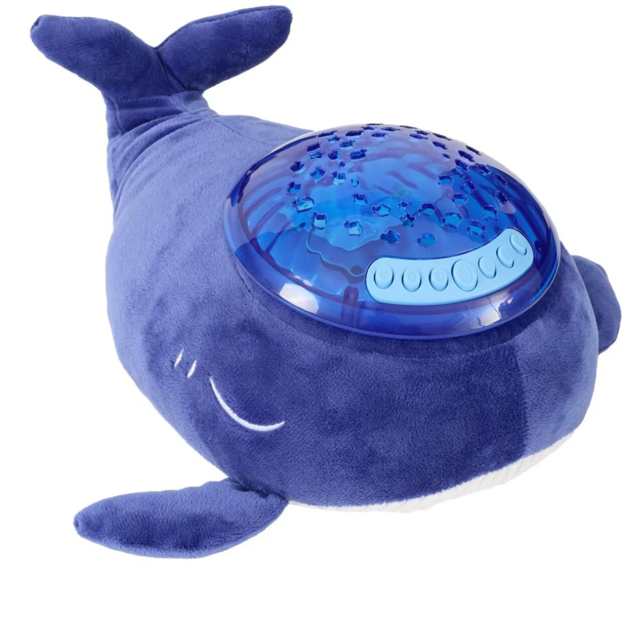 Peluche projecteur veilleuse lumineuse baleine polyester bleu 26,5x25,5xH16cm < Gifi Clearance
