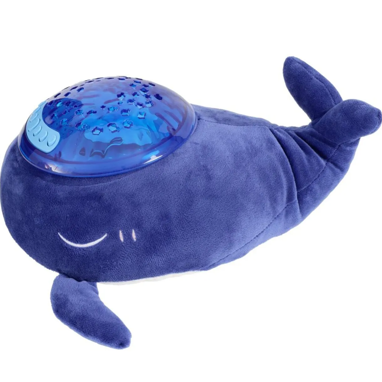 Peluche projecteur veilleuse lumineuse baleine polyester bleu 26,5x25,5xH16cm < Gifi Clearance
