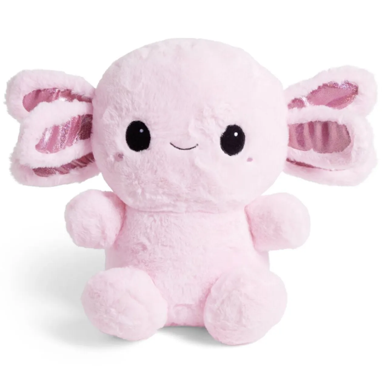 Peluche salamandre L35cm polyester rose
