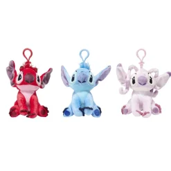 Peluche Stitch x3 à suspendre bleu, rouge et rose H12cm < Gifi New