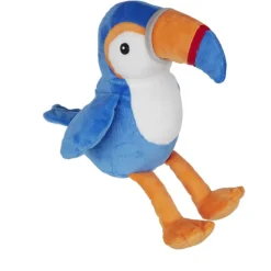 Peluche toucan bleu 10x20cm < Gifi Outlet