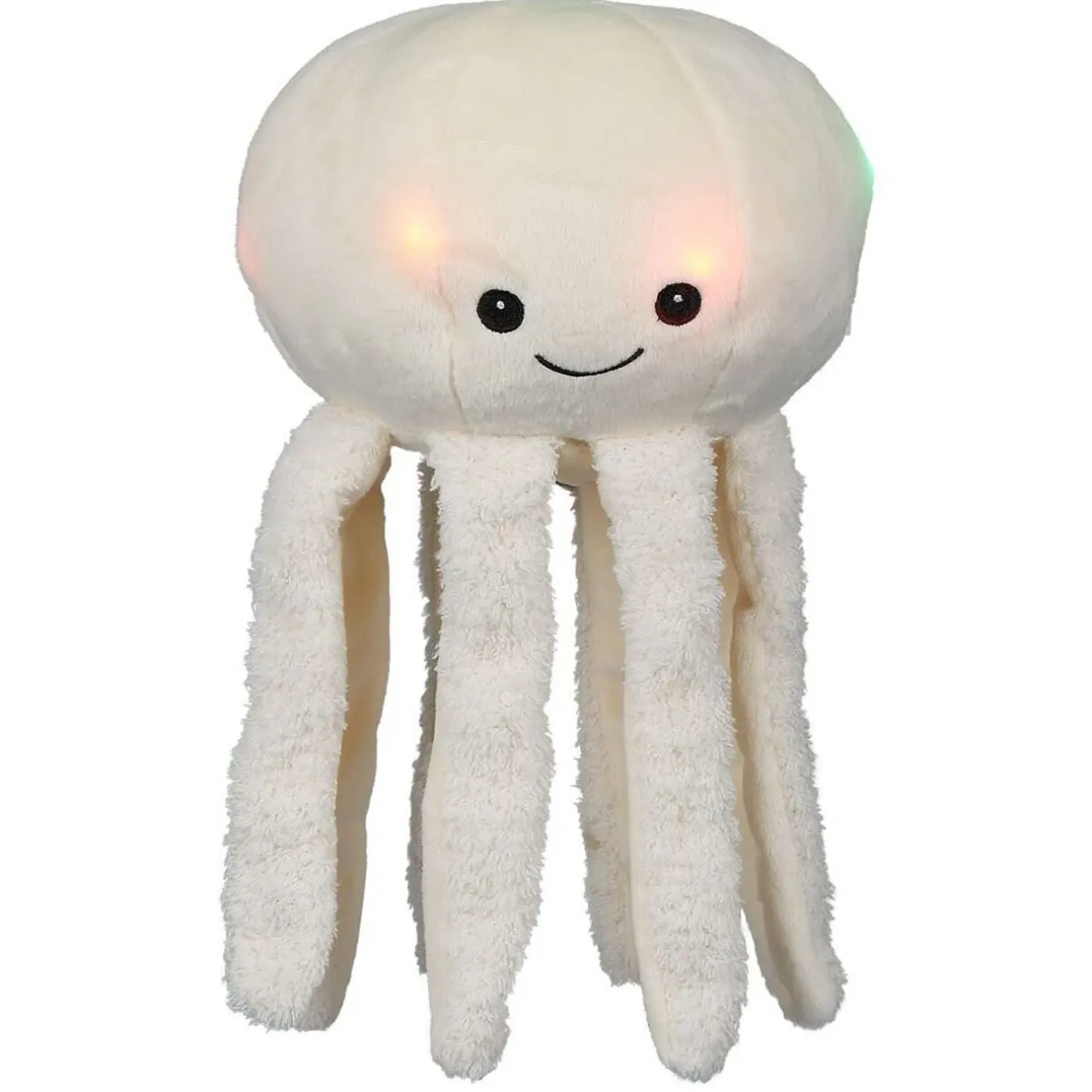 Peluche veilleuse pieuvre lumineuse blanche Ø20xH17cm < Gifi Online