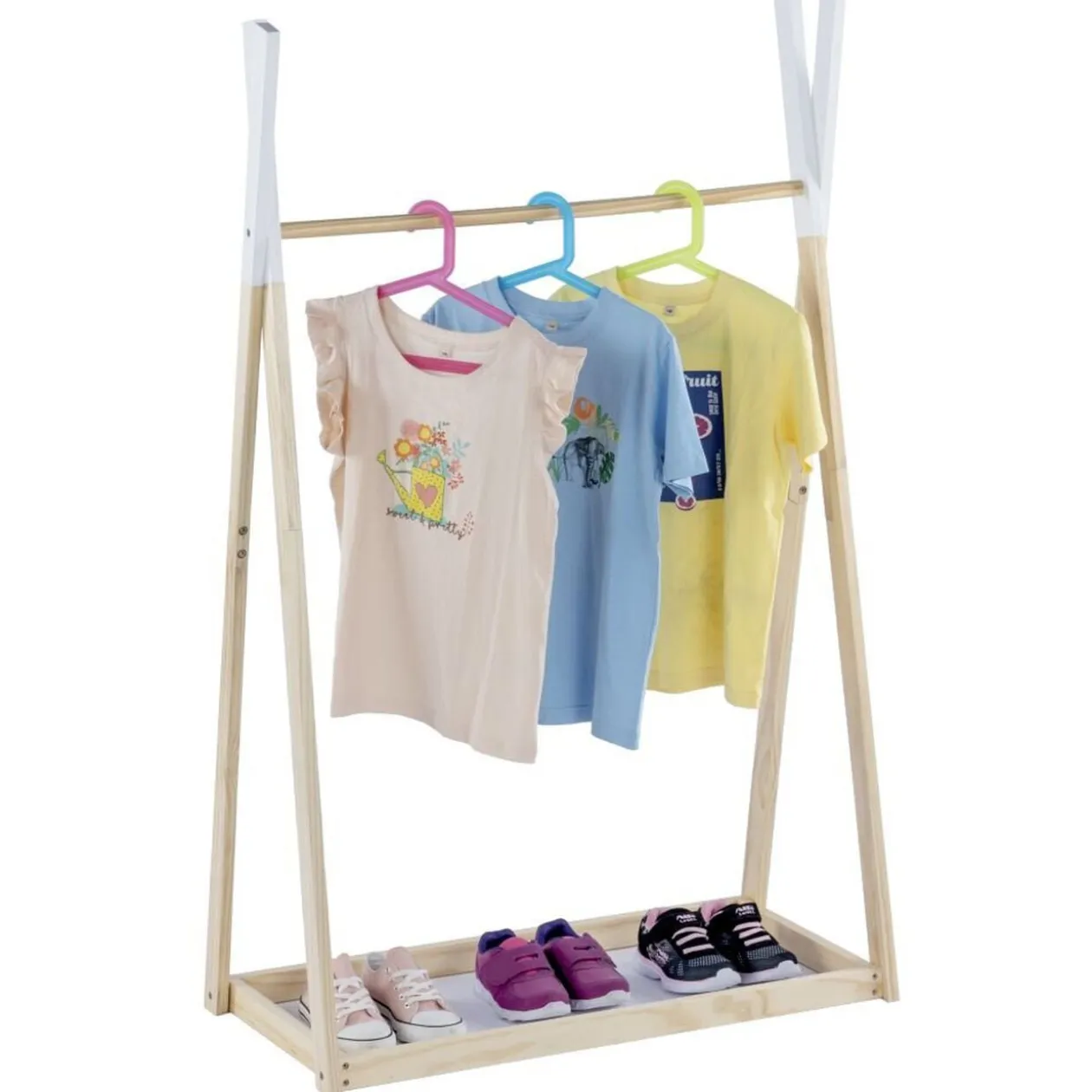 Penderie enfant en bois 78,5x39xH126cm