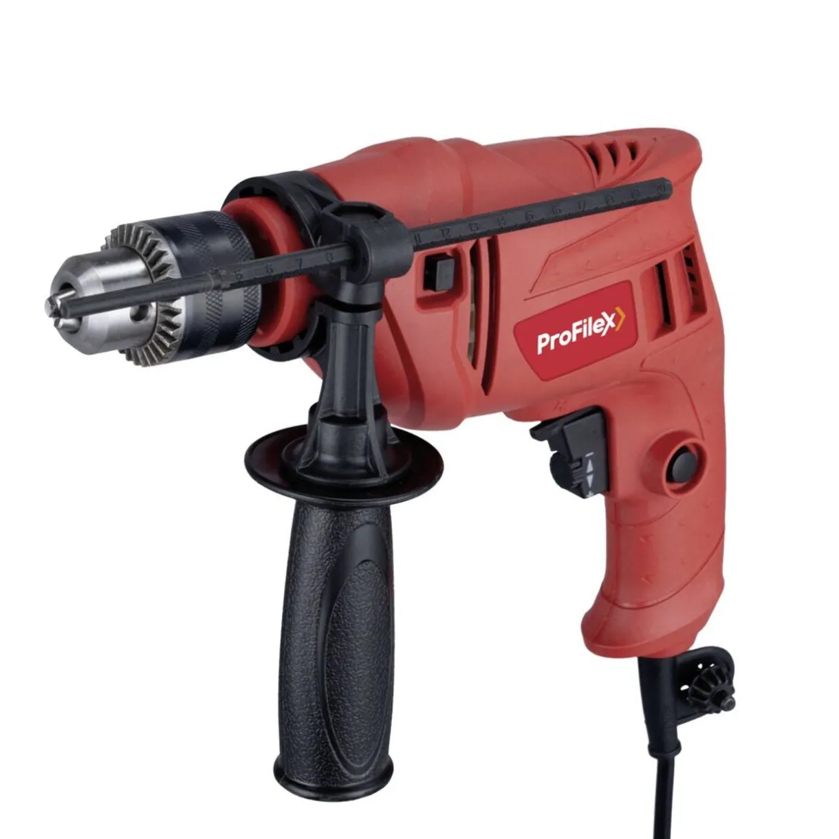 Perçeuse visseuse à percussion filaire Profilex rouge 500W 25x6xH22cm < Gifi Outlet