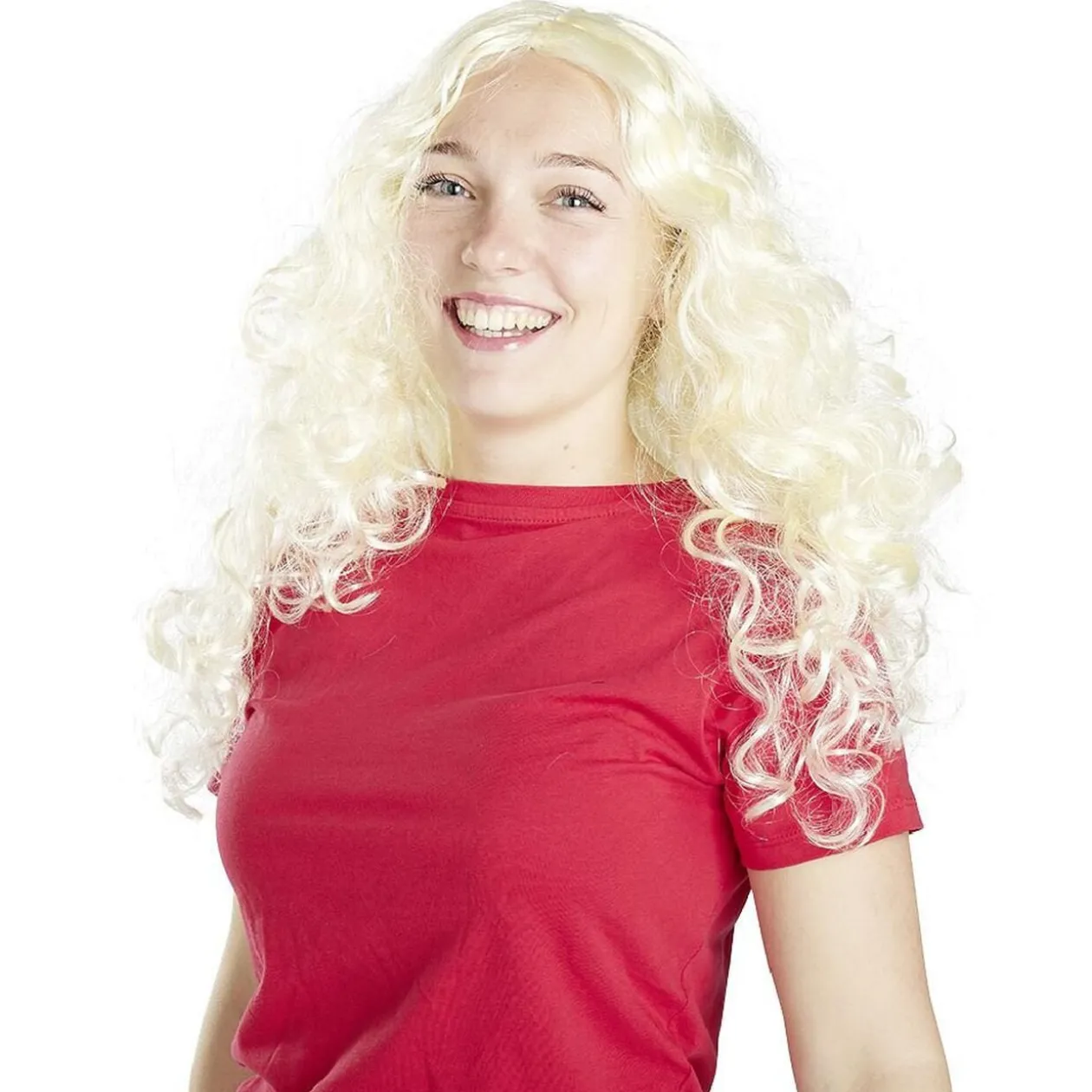 Perruque femme blonde bouclée