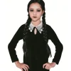 Perruque Halloween Wednesday noir L50cm < Gifi Best