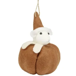 Personnage de Noël en feutrine à suspendre H9cm (4 modèles)