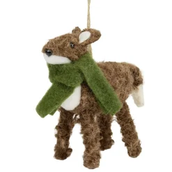 Personnage de Noël en feutrine à suspendre H9cm (4 modèles)