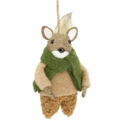 Personnage de Noël en feutrine à suspendre H9cm (4 modèles)