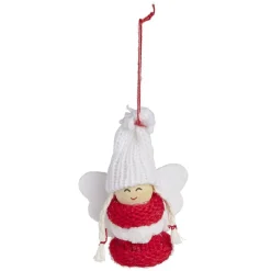 Personnage à suspendre rouge et blanc - Fille/Père Noël/Ange