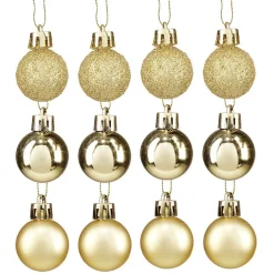 Petite boule de Noël polystyrène doré Ø3cm x12 < Gifi Clearance