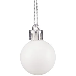 Petite boule de Noël polystyrène blanc Ø3cm x12