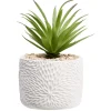 Petite plante artificielle dans pot déco relief < Gifi Clearance