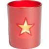 Photophore de Noël en verre coloré étoile ajourée - 4 modèles < Gifi Online