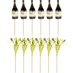 Pic apéritif décoratif argenté x12