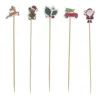 Pic à cocktail en bois décor Noël L13cm 20 pièces < Gifi Sale