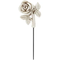 Pic funéraire pour pot de fleurs résine blanc