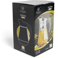 Pichet avec anse et bec verseur 1L verre transparent < Gifi Hot