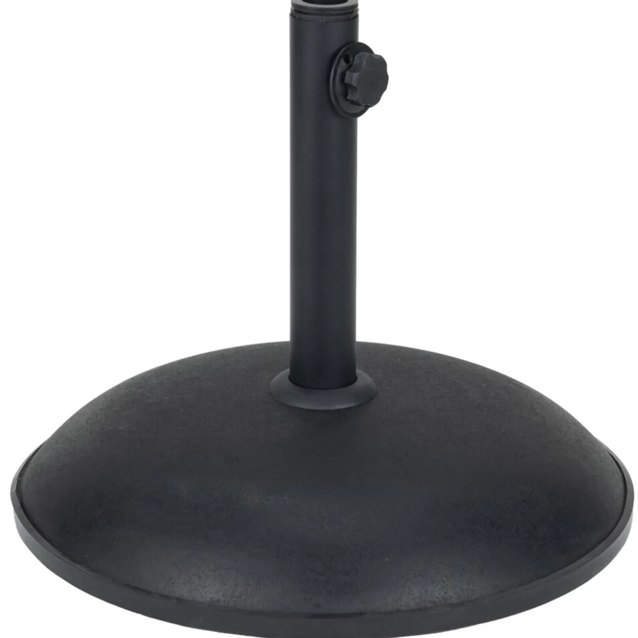 Pied de parasol rond ciment noir 20kg Ø45xH38cm