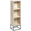 Pieds pour meuble Box Cube métal noir H17,5cm