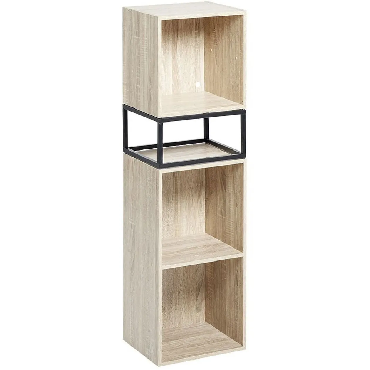 Pieds pour meuble Box Cube métal noir H17,5cm