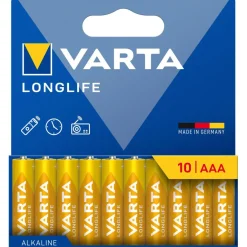 Pile alcaline Varta LR03 x10