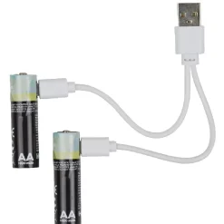 Pile rechargeable USB x4 < Gifi New
