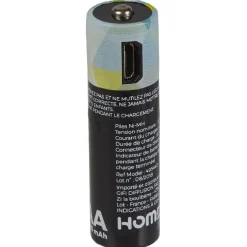 Pile rechargeable USB x4 < Gifi New