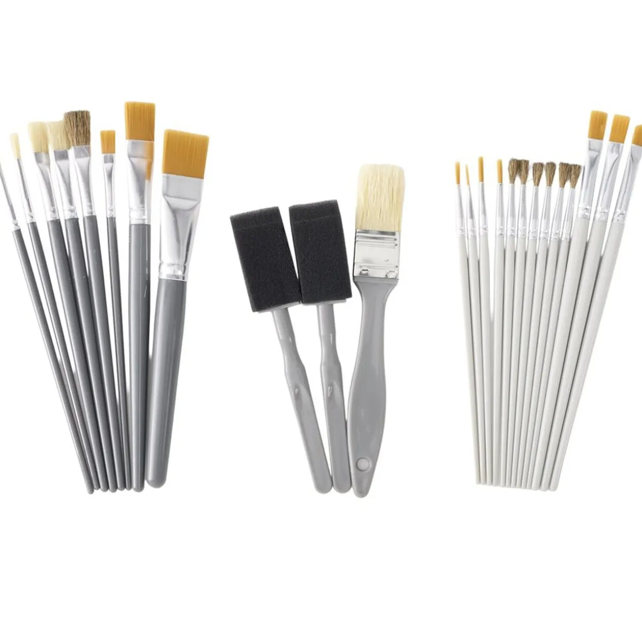 Pinceau d'art x24 manche bois