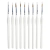 Pinceaux à bout rond bois et nylon H20cm - 9 pièces < Gifi Discount