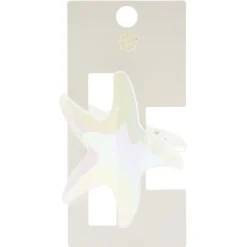 Pince cheveux coquillage blanc nacré L6cm