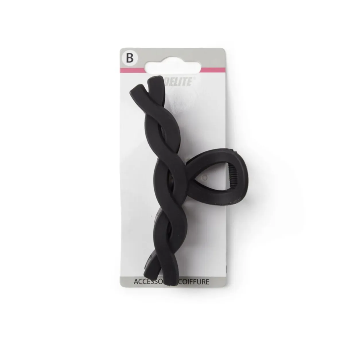 Pince cheveux crocodile noir mat effet torsadé L11cm < Gifi Sale