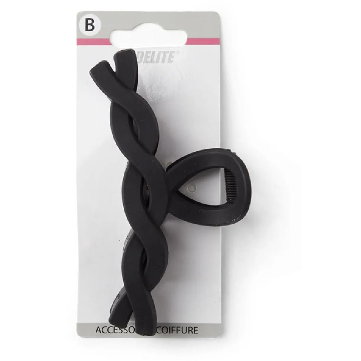 Pince cheveux crocodile noir mat effet torsadé L11cm < Gifi Sale