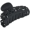 Pince à cheveux en plastique noir mat