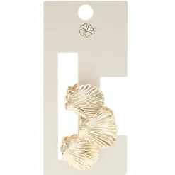 Pince cheveux mini coquillage métal doré L6cm < Gifi