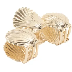 Pince cheveux mini coquillage métal doré L6cm < Gifi