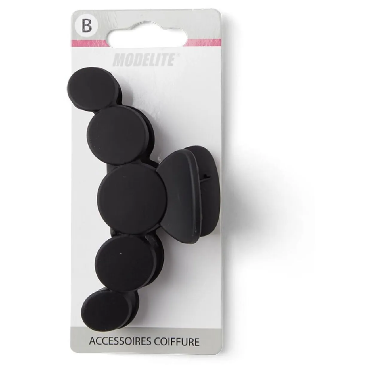 Pince cheveux noir mat design arrondi L10cm < Gifi Sale