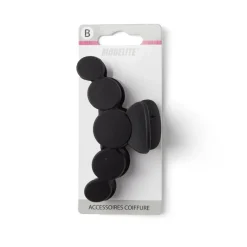Pince cheveux noir mat design arrondi L10cm < Gifi Sale