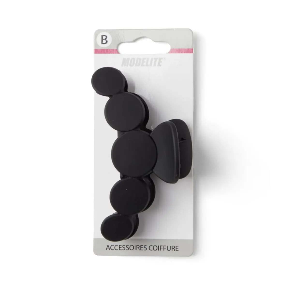 Pince cheveux noir mat design arrondi L10cm < Gifi Sale