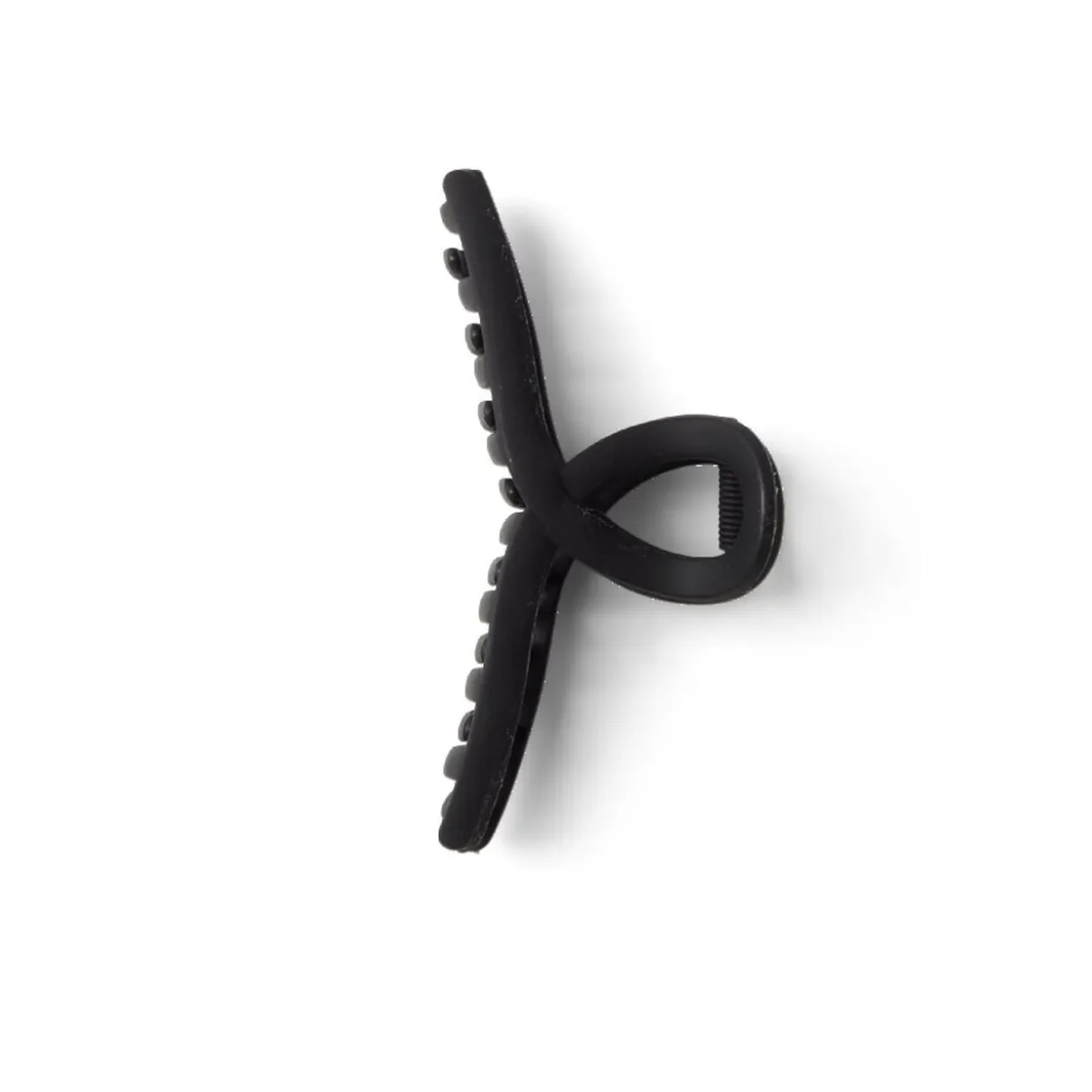 Pince cheveux noir mat effet noué L11cm