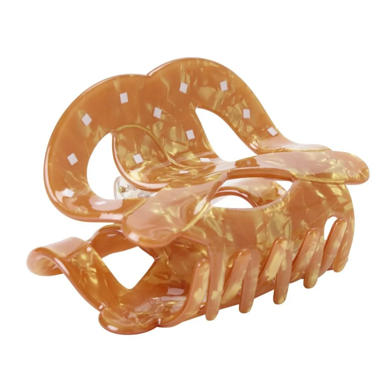 Pince à cheveux plastique forme croissant ou bretzel L9cm (2 modèles) < Gifi Outlet
