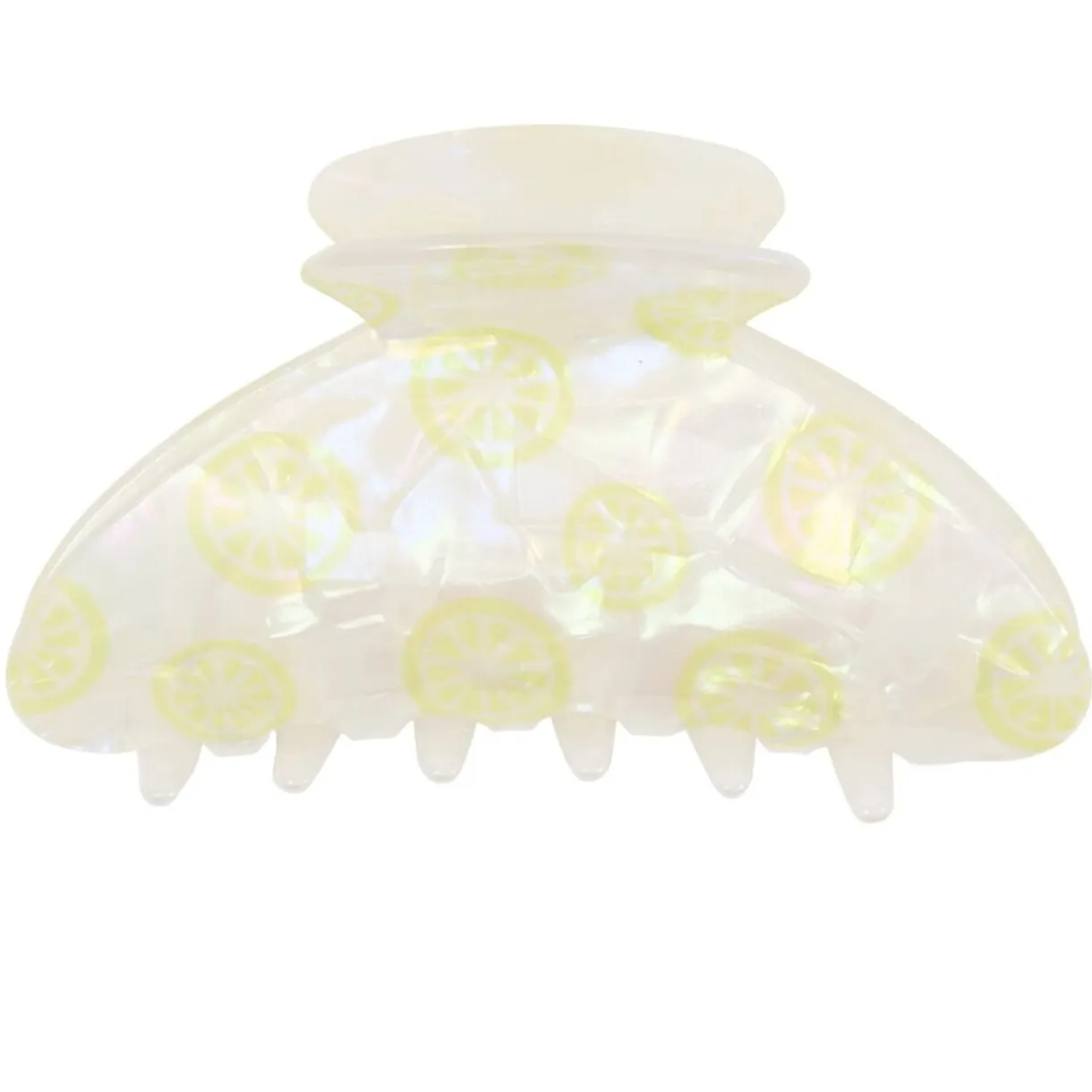 Pince cheveux époxy motif citron blanc L13cm < Gifi Hot